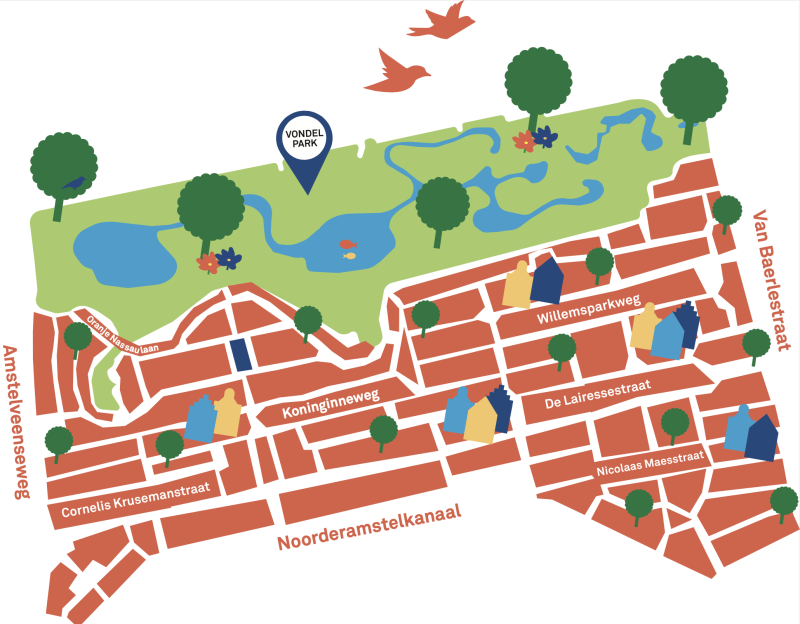 Plattegrond stadsorp